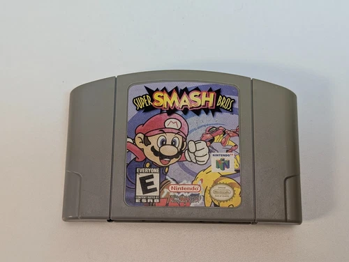 N64 Super Smash Brothers (Bros.), Nintendo 64, Game Cartridge Only, Tested