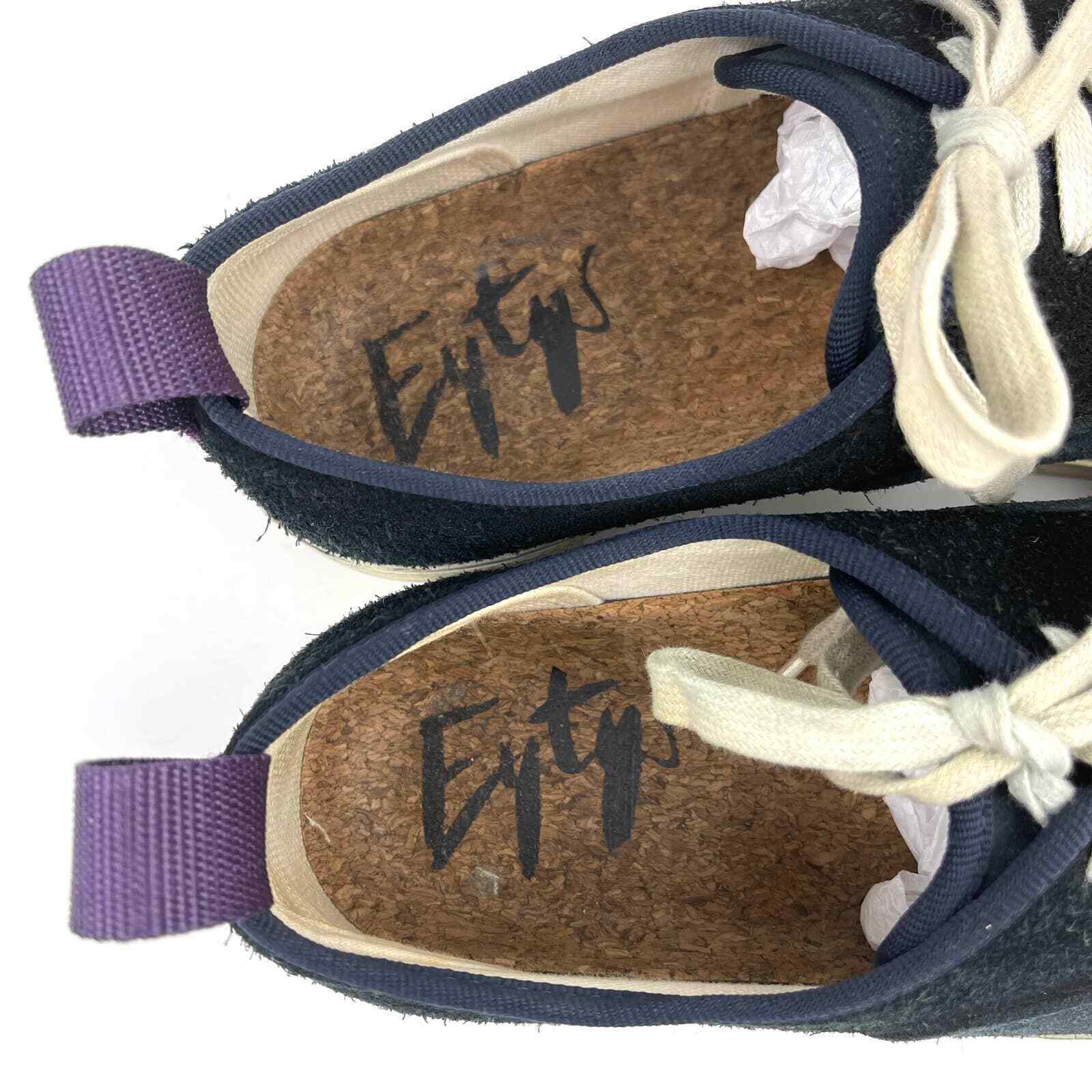 EYTYS Shoes Womens 9 Navy Mother Suede Lace Up sk… - image 5