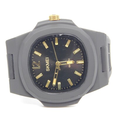 SKMEI 1717 Black-Tone Quartz Analog Men's Watch New Battery