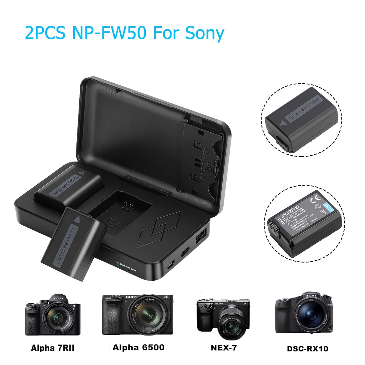 Sony A6000 Best Budget Flash For Sony A7iii 2× NP-FW50 Battery