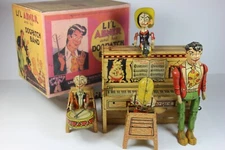 1945 Lil Abner Dogpatch Band Tin Litho Windup Unique Art Co w/ Box - Ref. #1