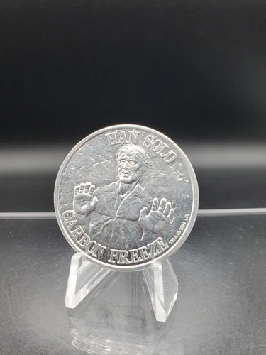 Vintage Star Wars Han Solo In Carbonite 1984 Kenner POTF Power of the Force Coin