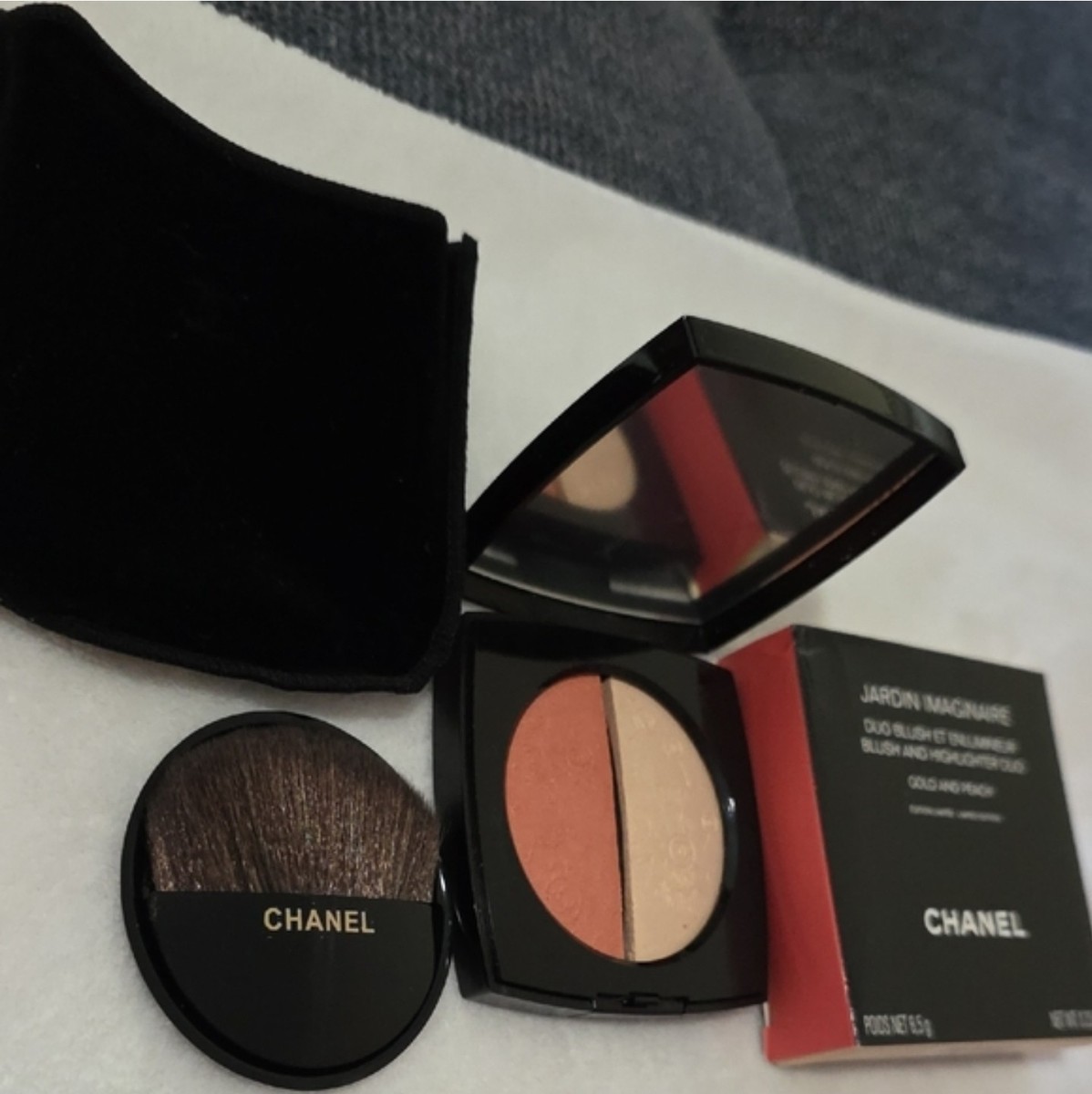 NEW~ CHANEL JARDIN IMAGINAIRE Blush & Highlighter Duo - Gold and