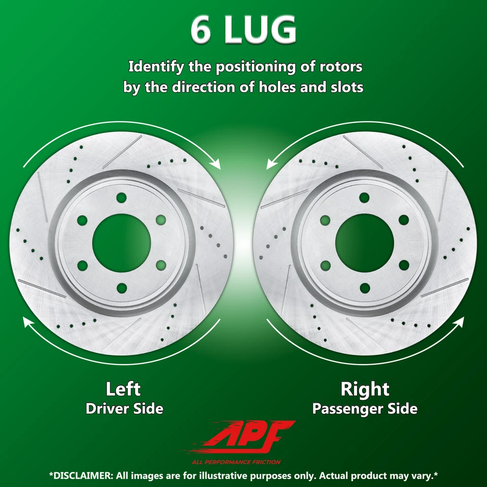 Rotores de taladro/ranura traseros + almohadillas de cerámica sin cobre para Cadillac/Chevy/GMC 07-14 Foto 4 de 4