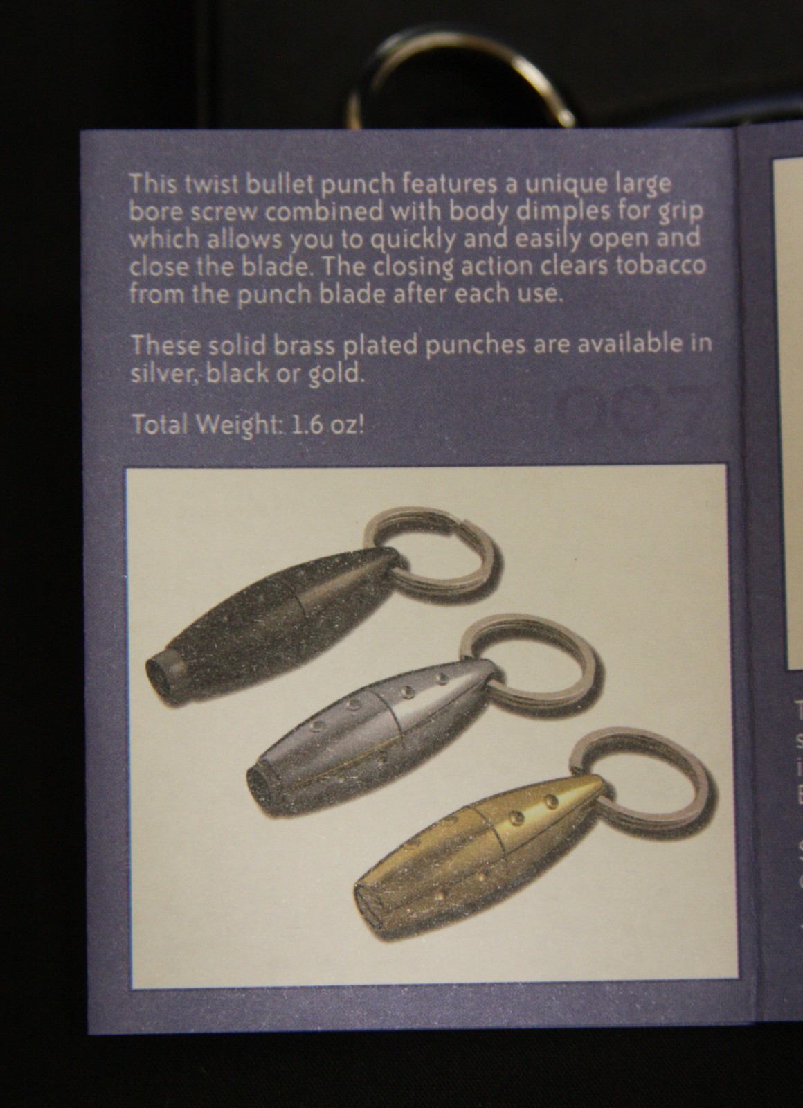 XIKAR Cigar Punch Silver Old Virginia Tobacco w/box papers