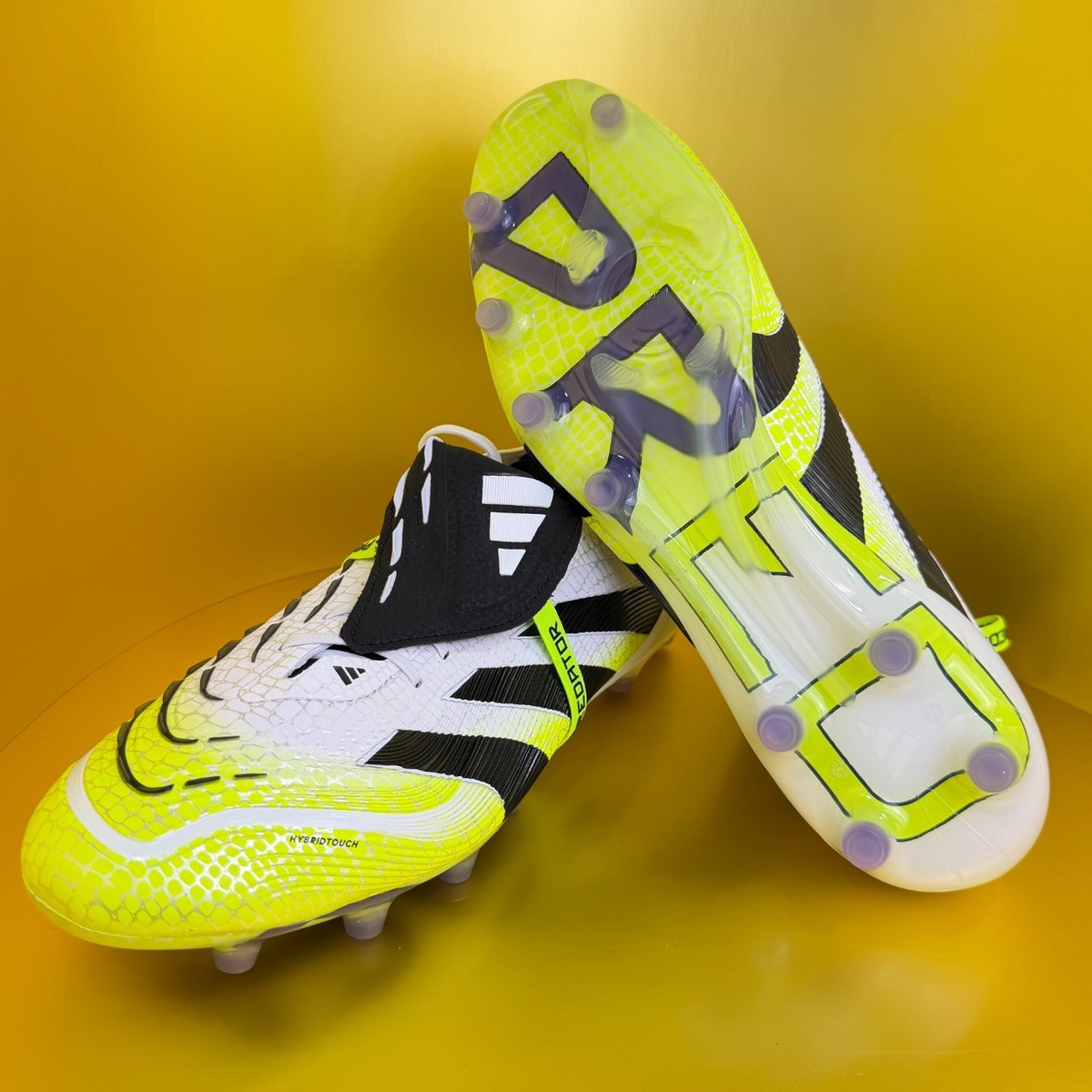 Adidas Predator Elite FT AG White Green Soccer Cleats Men's JS0945