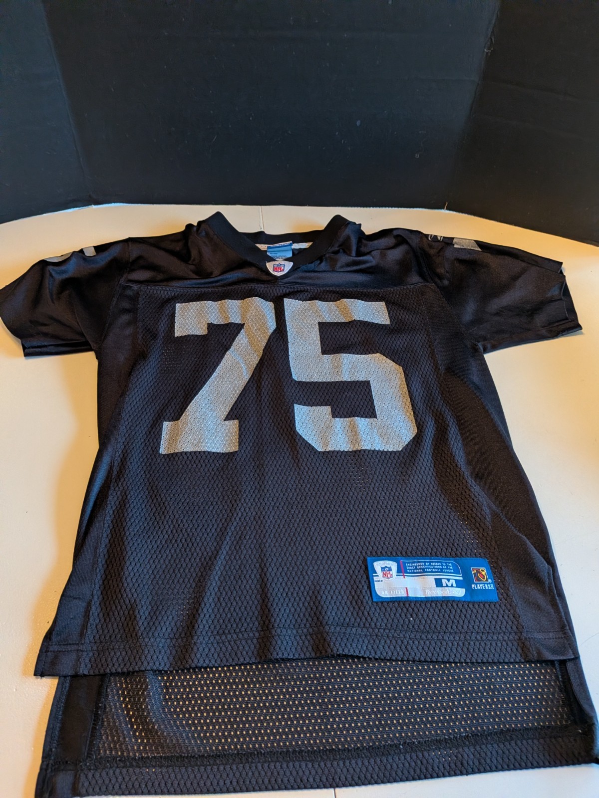Los Angeles Raiders  Howie Long #75 Football Reebok Jersey Oakland Sz. Medium 