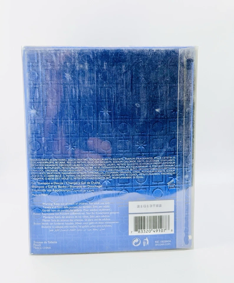 JUEGO DE REGALO DE 4 PIEZAS BLV POR BVLGARI SPRAY 3.4 EDT + 2.5 A/B + S/GEL 2.5 OZ + BOLSA HOMBRE Foto 3 de 3