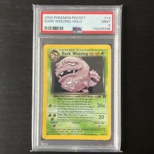 Pokemon – Team Rocket – Dark Weezing Holo - 2000 - 14/82 - PSA 9 – Mint