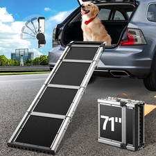 Dog Ramp for Car 200 lbs , Extra L71  W17  Folding Pet Ramp for Large Dogs 9...