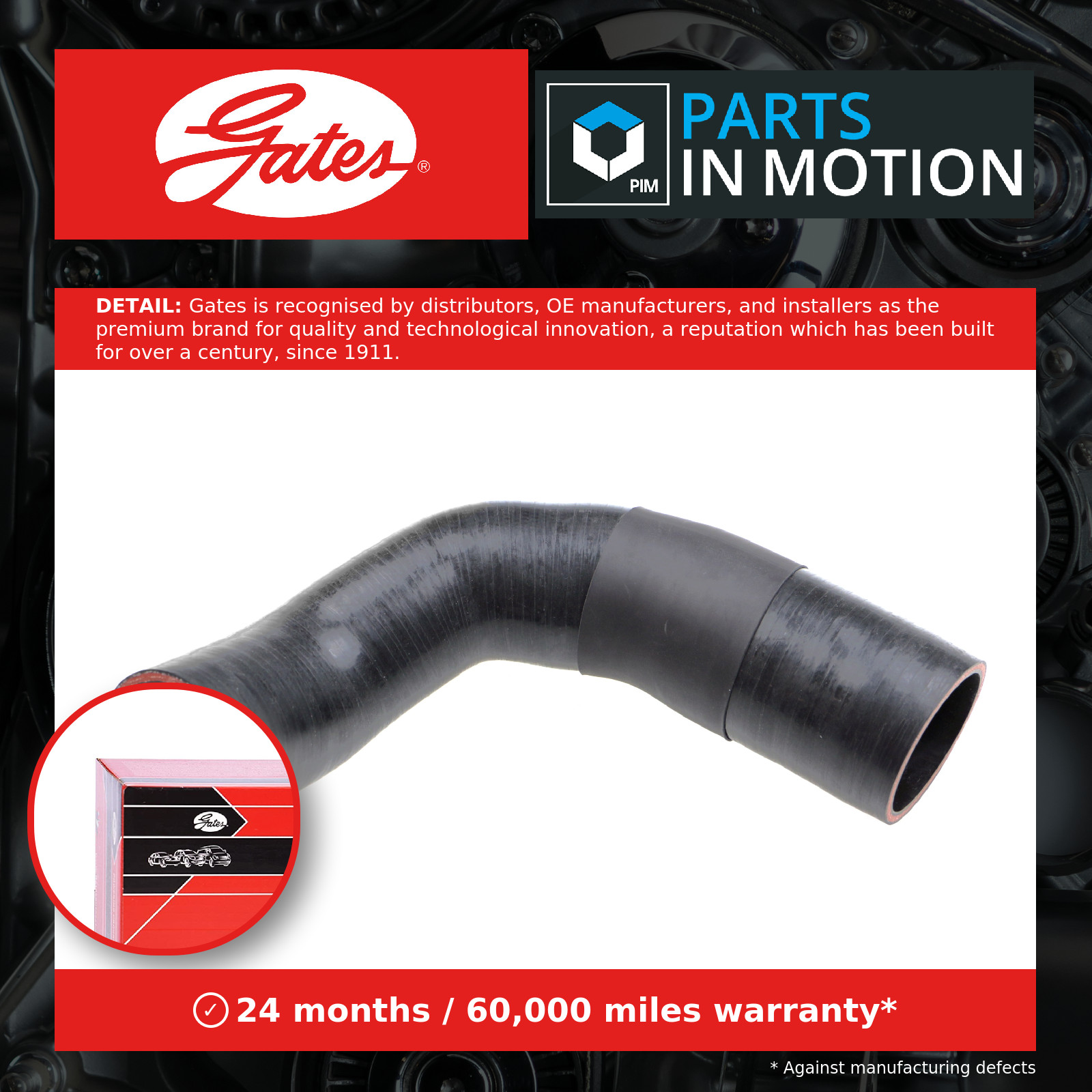 Air duct pipe Silicone 09-0892 GATES for NISSAN QASHQAI I - Image 10
