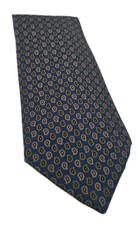 Vintage Italian Wide Blue Paisley Mens Silk Tie Wedding Formal Neck Tie BX11