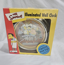 The Simpsons - It's Duff Time At Moe's Tavern Wall Clock NIB