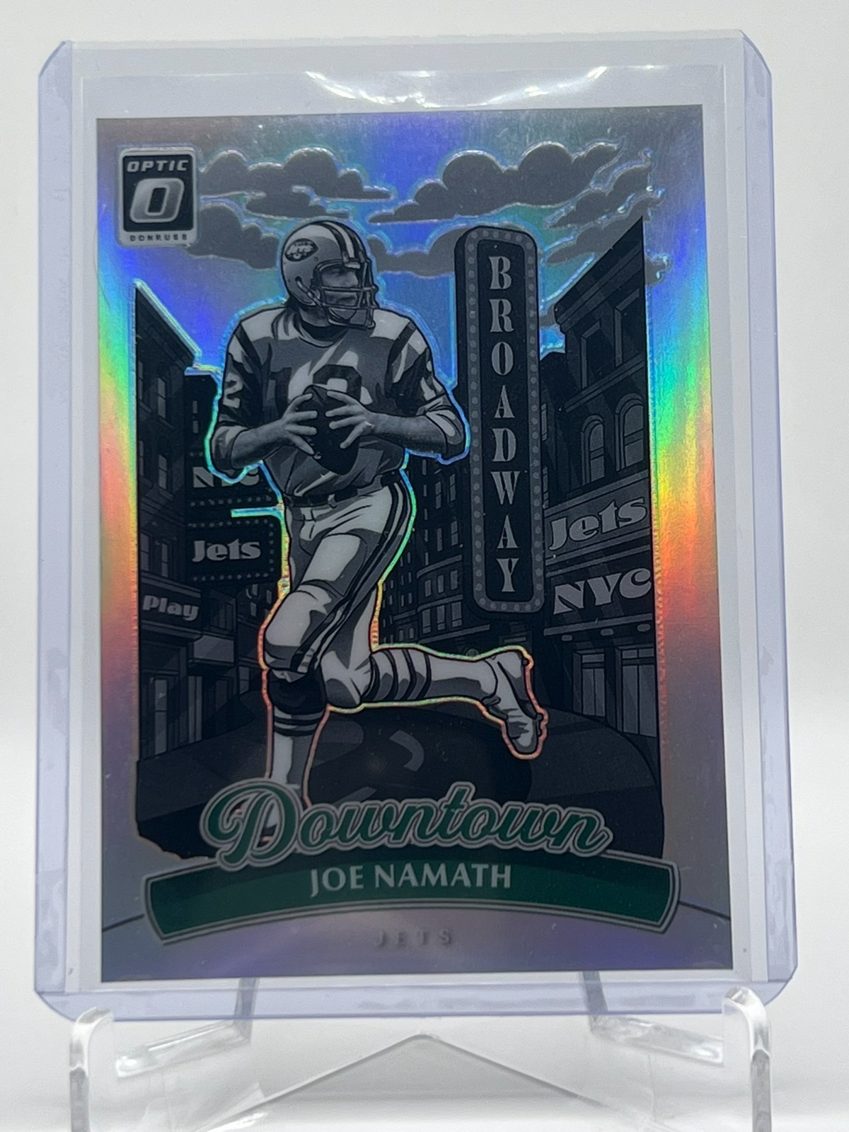 2025 Donruss Optic JOE NAMATH Downtown SSP Case Hit Jets HOF 🔥