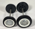 Nylint Set Of 4 N Logo Wheels Whitewall Tires Axle Assembly Parts Restore Custom