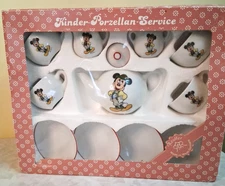 Reutter Porcelain West Germany Mickey Mouse Child's Tea Set Disney T4