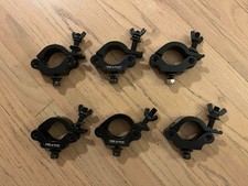 6 Pack Global Truss CJS5004B Heavy Duty Narrow Clamp Black 2" 48mm-51mm