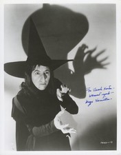 Margaret Hamilton ~ Signed Autographed Wizard of Oz Wicked Witch West ~ PSA DNA