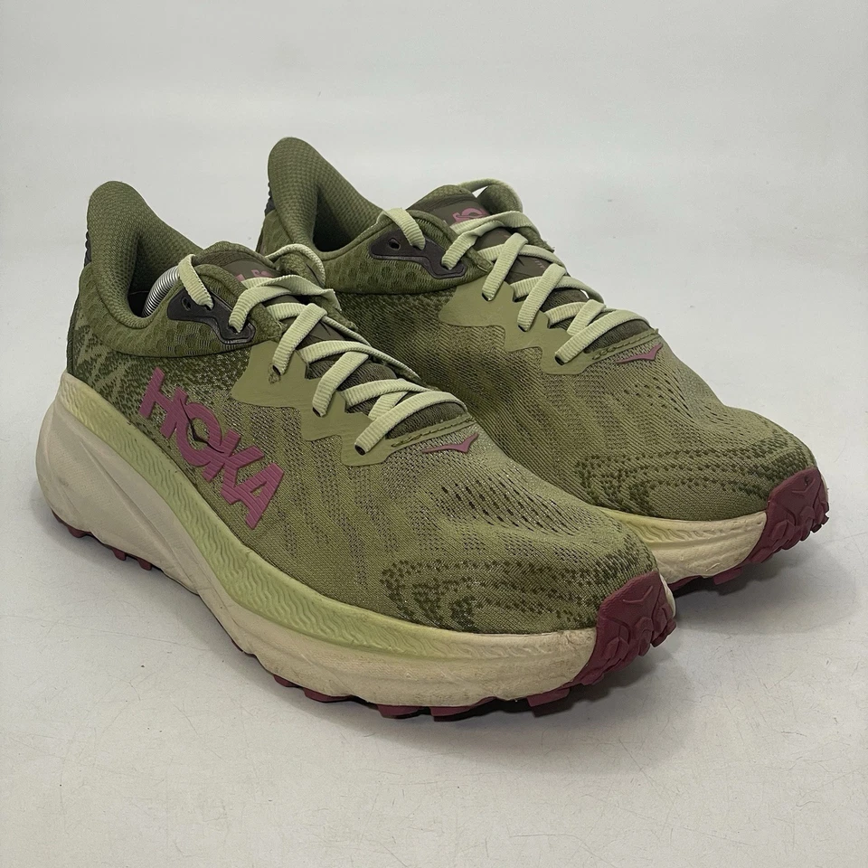 Hoka Challenger ATR 7 Green Shoes Women Size 8 Trail Outdoor Running Sneakers - Image 2 of 4