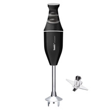 BAMIX CLASSIC STICK BLENDER BLACK WITH WHITE RING SWISS MADE,FREE POSTAGE,NEW
