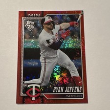 2026 Topps Series 1 #318 Ryan Jeffers Red Sand Glitter Parallel 2/5