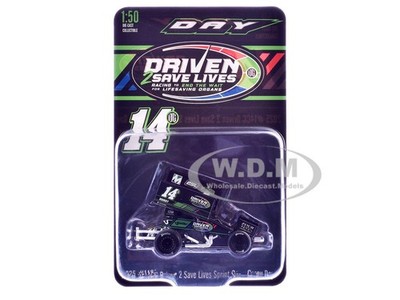 WINGED SPRINT CAR #14CC DAY ''DRIVEN 2 SAVE LIVES'' 2025 1/50 BY ACME A5025015