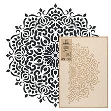 Mandala Painting Stencil, 23.2" Diameter, Reusable Plastic Template for DIY Art