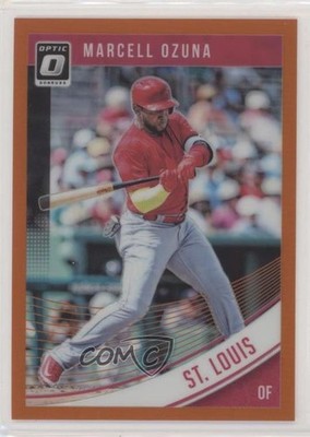 2018 Panini Donruss Optic Orange Prizm 117/199 Marcell Ozuna #103 iu9