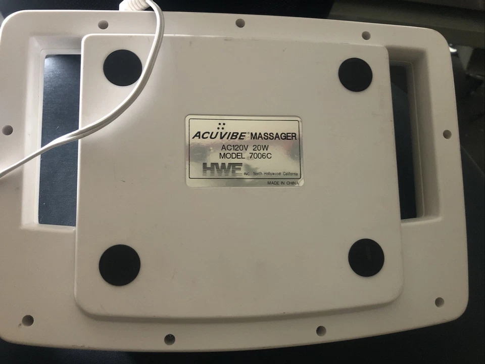 AcuVibe Personal Shiatsu Computerized Kneading Massager 7006 Tested Works - Image 2 of 2