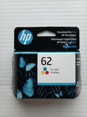HP 62 C2P06AN Genuine OEM Tri-Color Ink Cartridge New Factory Sealed