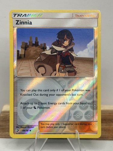 Zinnia 64/70 Reverse Holo Pokemon TCG Dragon Majesty
