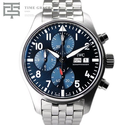 IWC Pilot Watch (IWC) Chronograph 41 IW388102 Blue Mens Used