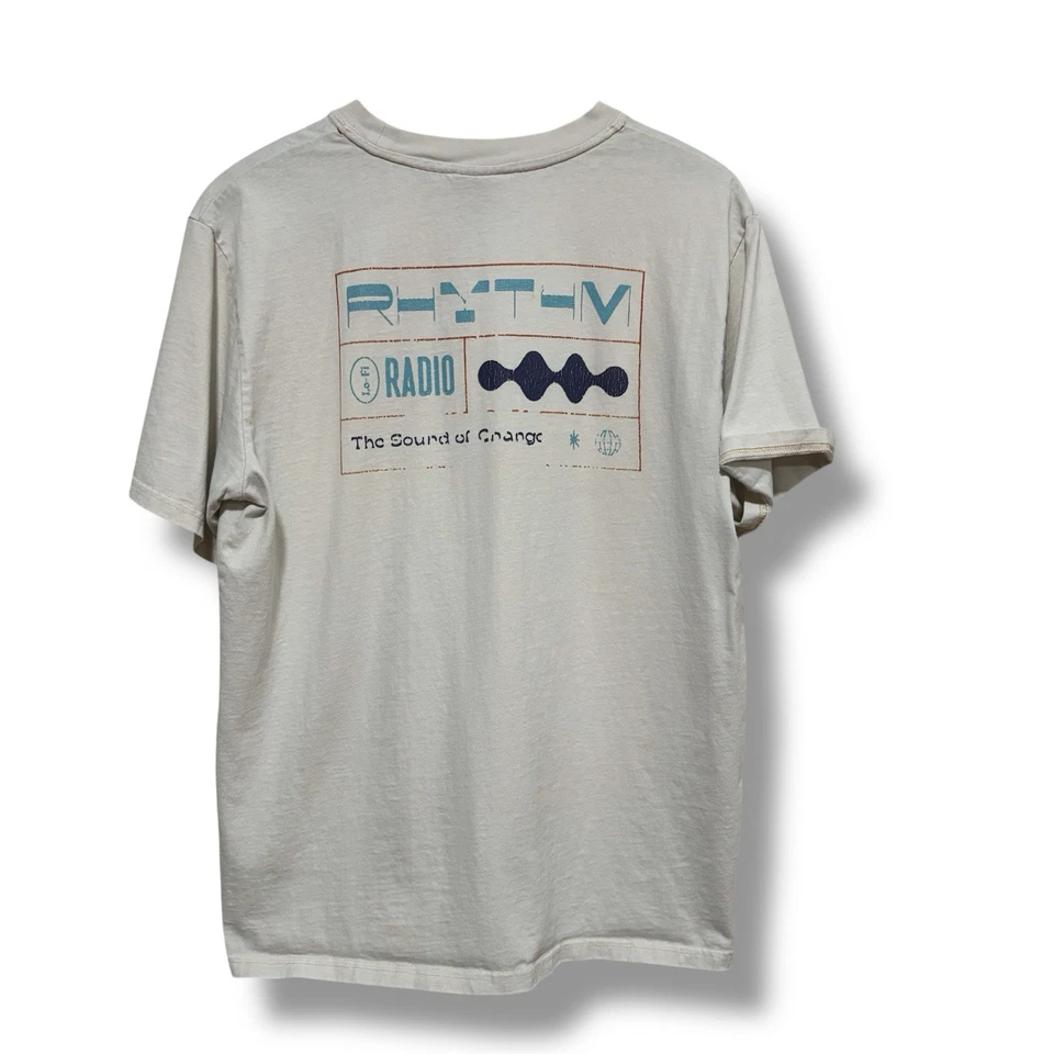 Camiseta Rhythm Vintage Para Hombre Gráfica Doble Cara Talla Mediana 20 x 28 Foto 2 de 3