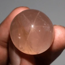 94 Cts Natural Star Rose Quartz Top Quality 26mmx25mm Hi-Dome Cabochon Gemstone