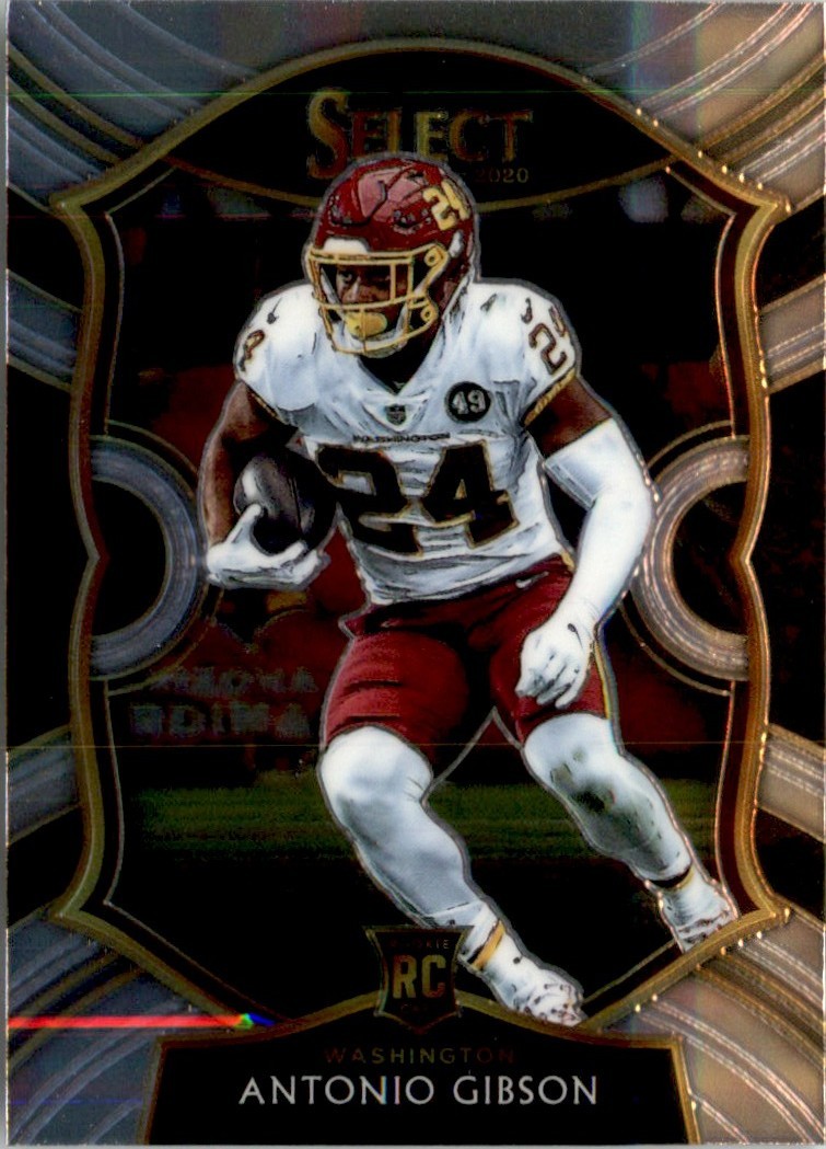 Antonio Gibson 2020 Panini Select RC #72 Washington Football Team