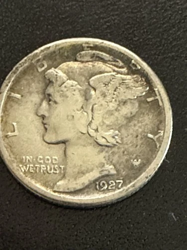 1927 S Mercury Dime VF