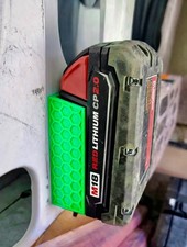 Milwaukee M18 Battery Wall Mount Holder Rack Organizer - 4 Pack Garage Tools
