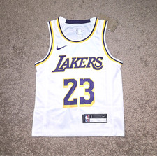 Lebron James #23 La Lakers Youth White Jerseys