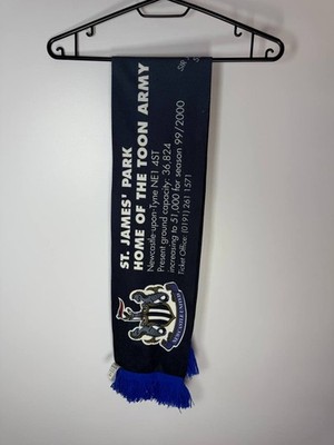 Vintage Newcastle United Scarf St. James  Park Toon Army NUFC Stadium Map