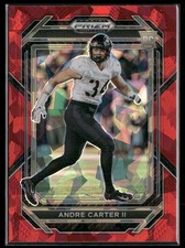 2023 Panini Prizm Draft Picks #192 Andre Carter II Prizms Red Ice