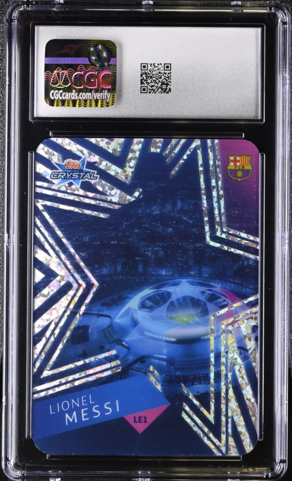Lionel Messi 2018 Topps Crystal Limited Edition #LE1 Barcelona CGC 9  **QTY** view 2