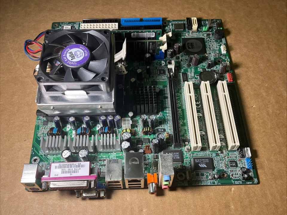 Desktop Motherboard MS-7184 VER: 1.0 W/CPU & Heat Sink - Image 4 of 4