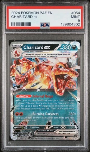 2024 POKEMON PAF EN-PALDEAN FATES #054 CHARIZARD EX PSA 9