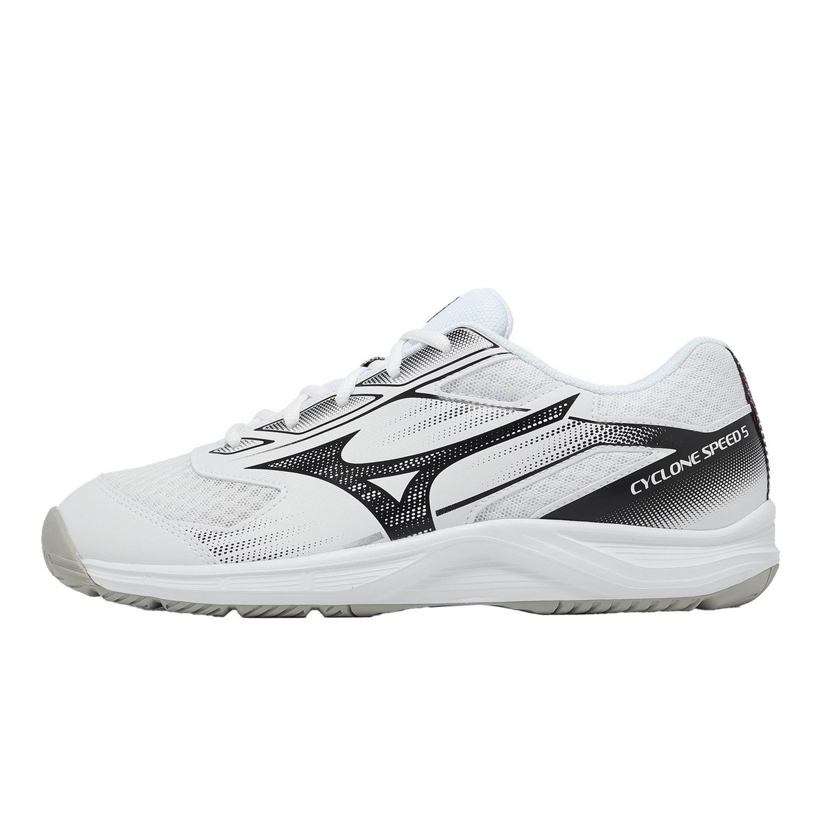 Mizuno Cyclone Speed 5 White Black Men Unisex Volleyball Shoes