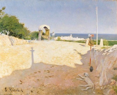 Santiago Rusinol Landmark 1892 17''x 22'' Archival Art Print