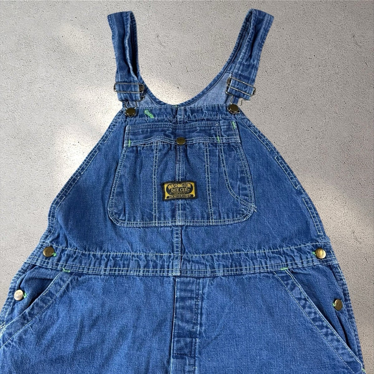 ´60s WASHINGTON DEE CEE オーバー オール Vintage 60s Washington Dee Cee Sanforized Overalls 36x28 Denim