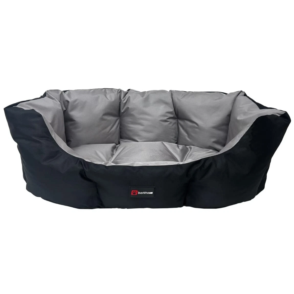 Barkhaus High Wall Water Resistant Pet Bed Comfort Protection Durable Black