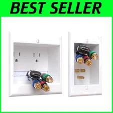 Dual Outlet TV Cord Hider Kit