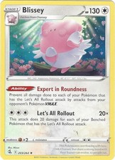Pokemon Blissey 203/264 Spada e Scudo Attacco Fusione Carta Rara NM