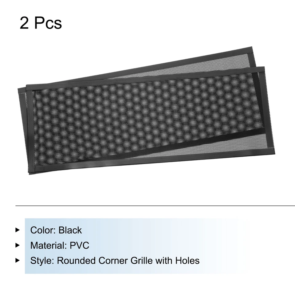 2 Stück PC-Staubfilter,400mmx150mm PVC für Computer-Chassis-Lautsprecher,Schwarz - Bild 3 von 4
